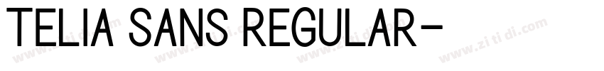 Telia Sans Regular字体转换